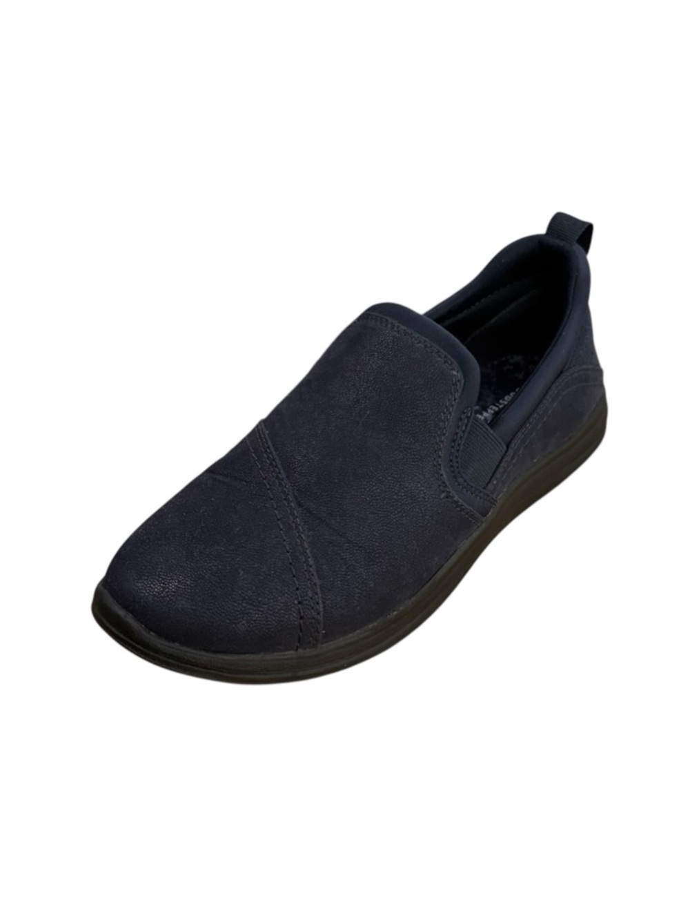 Clarks Cloudsteppers Breeze Dawn Womens Slip On Loafers Flats Size 8 Navy Blue